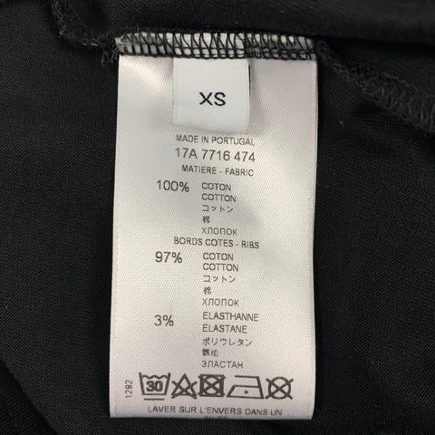 GIVENCHY Size XS Black Multi-Color Floral Cotton Crew-Neck T-shirt