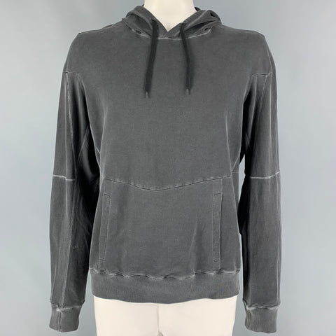 ACRONYM SS 15 Size XL Charcoal Wash Cotton Hooded S7-C  Sweatshirt