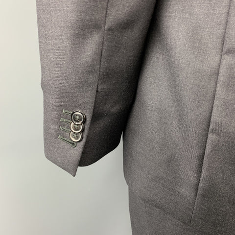 PAUL SMITH Size 44 Charcoal Wool Notch Lapel Suit