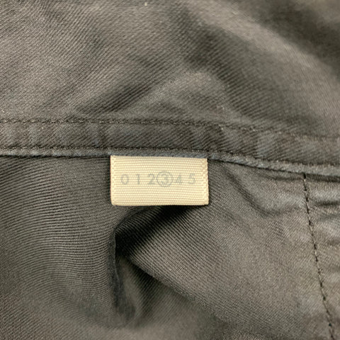 BAND OF OUTSIDERS Size L Black Poplin Button Down Long Sleeve Shirt