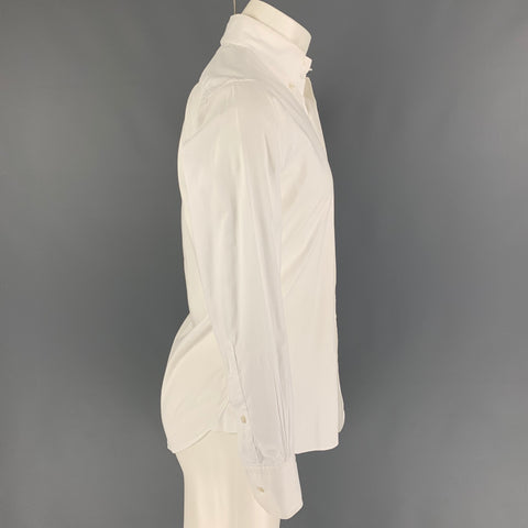 BLACK FLEECE Size S White Cotton Button Down Long Sleeve Shirt