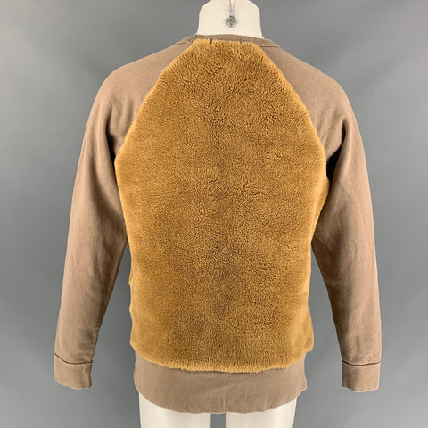 NONNATIVE Talla M Jersey de mezcla de algodón texturizado beige