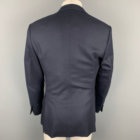 BRIONI Size 38 Navy Cashmere Notch Lapel Custom Sport Coat
