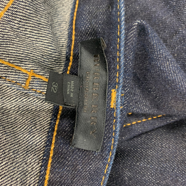 BURBERRY PRORSUM Size 32 Indigo Blue Denim Slim Jeans