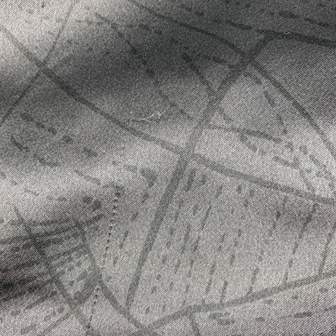 GIORGIO ARMANI Black Abstract Satin Scarves