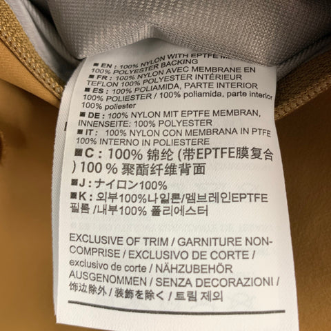 ARCTERYX Size XS Khaki Nylon Hooded Jacket
