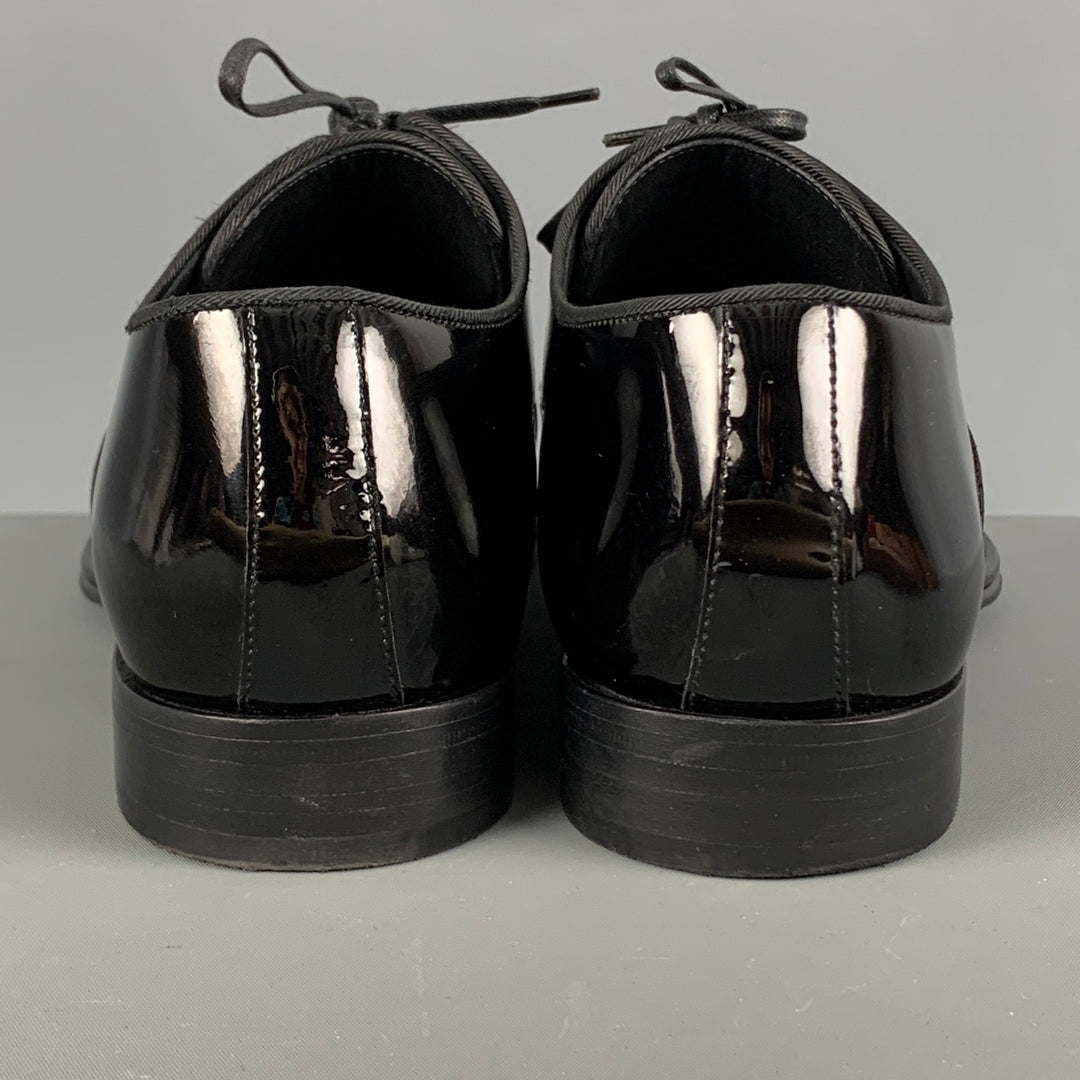 DOLCE & GABBANA Size 7.5 Black Lace Up Shoes – Sui Generis  display picture 3