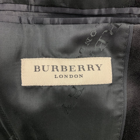 BURBERRY LONDON Size 34 Regular Black Wool / Mohair Tuxedo Suit