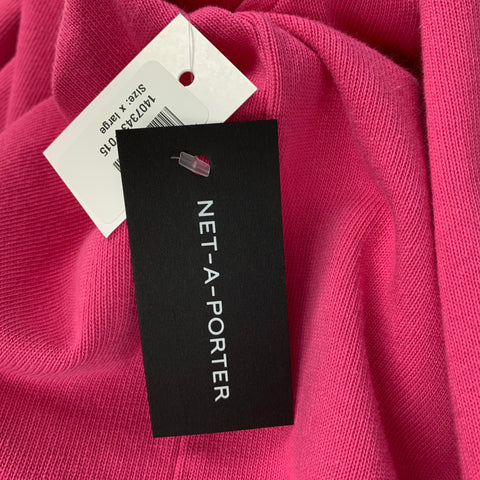 ALEXANDER WANG Size XL Pink Solid Cotton Oversized Long Sleeve Shirt