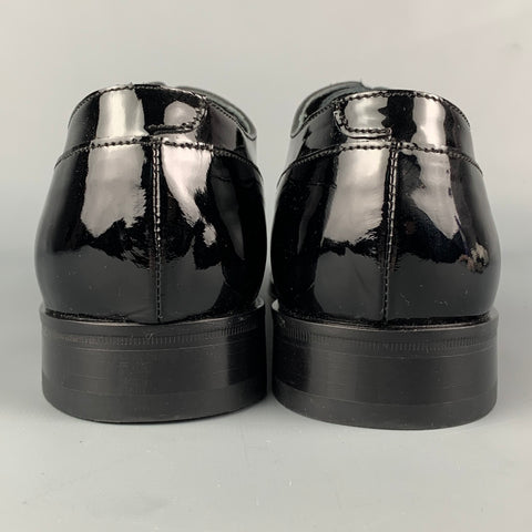 PAUL SMITH Size 8 Black Patent Leather Lace Up Shoes