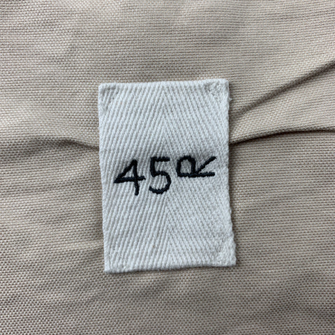 45rpm Size L Beige Solid Cotton Buttoned Vest
