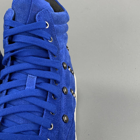 JUST CAVALLI Taille 10,5 Baskets montantes bleu royal matelassées