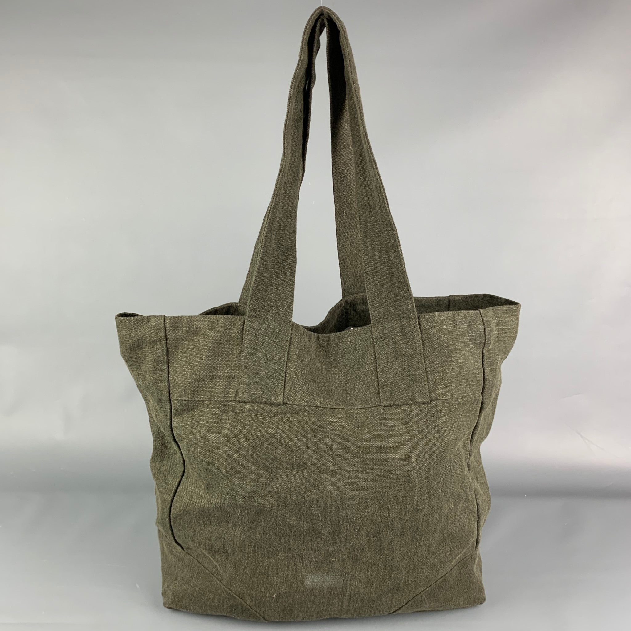 FREEMANS SPORTING CLUB Olive Linen Tote Bag