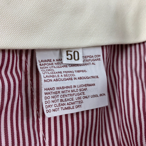 BRUNELLO CUCINELLI Size 34 Cream Cotton Casual Pants