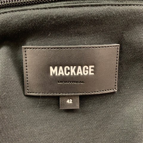 MACKAGE Size L Black Polyester Hoodie Jacket
