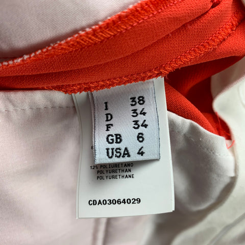 CEDRIC CHARLIER Taille 4 Pantalon habillé en mélange de polyester orange