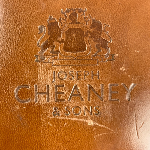 JOSEPH CHEANEY Taille 10,5 Chaussures à lacets en cuir perforé marron Wingtip