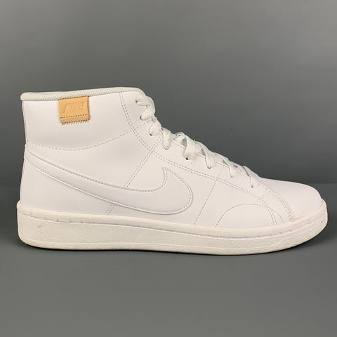 Zapatillas altas de cuero blanco NIKE talla 10.5