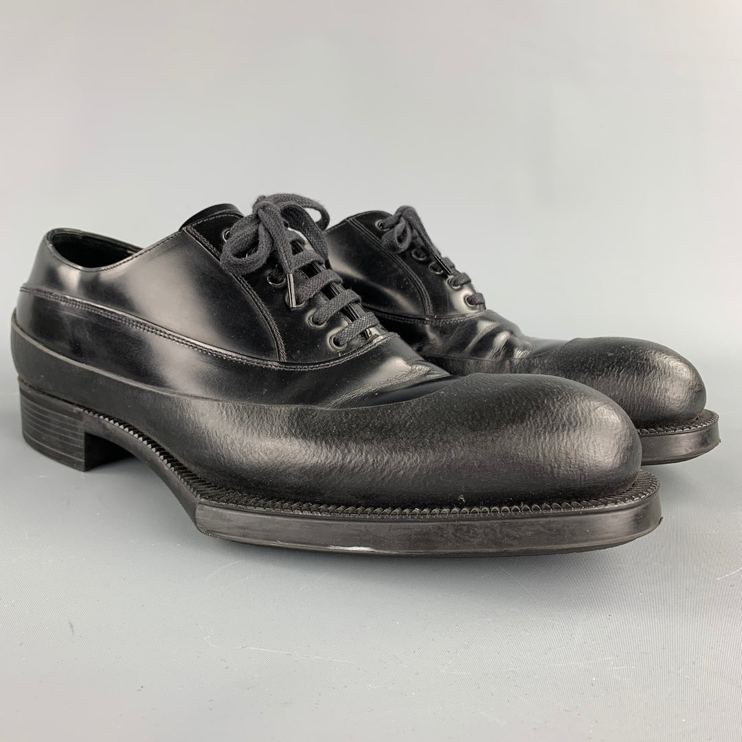 chinese dress ladies PRADA Size 9.5 Black Leather Lace Up Dress Shoes – Sui Generis Designer  Consignment