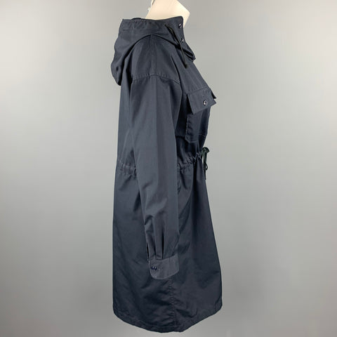 ENGINEERED GARMENTS Taille S Robe chemise noire en polyester/coton