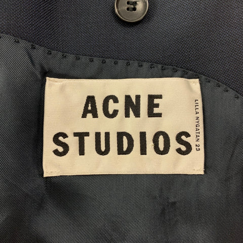ACNE STUDIOS Size 38 Navy Wool Notch Lapel Suit