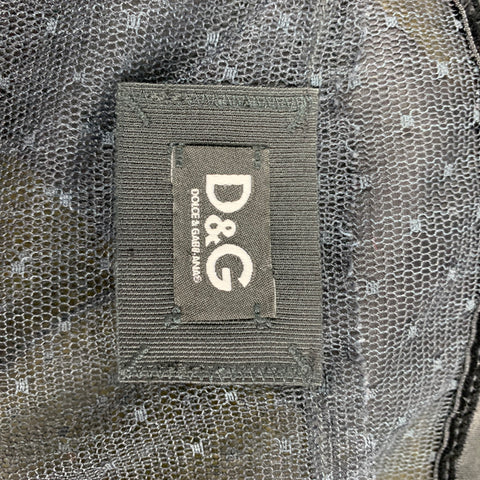 D&amp;G by DOLCE &amp; GABBANA Taille 8 Haut habillé en soie mélangée noire