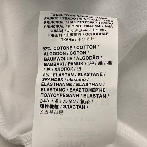 LOVE MOSCHINO Size 4 White Cotton / Elastane Fuchsia / Blue Flower Balloon Graphic T-Shirt