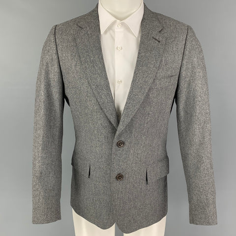 PAUL SMITH Size 38 Grey Wool Cashmere Notch Lapel Sport Coat