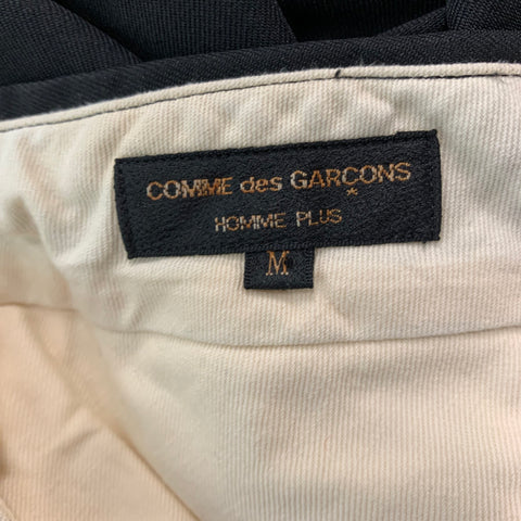 COMME des GARCONS Size M Black Polyester Pleated Shorts