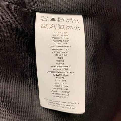MICHAEL by MICHAEL KORS Taille S Veste en fausse fourrure gris noir