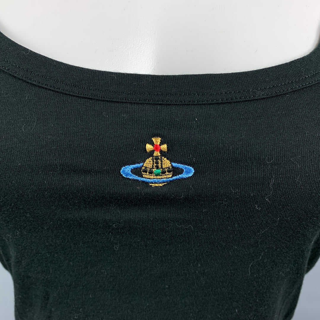 VIVIENNE WESTWOOD RED LABEL Talla S Camiseta de algodón con logo bordado en negro