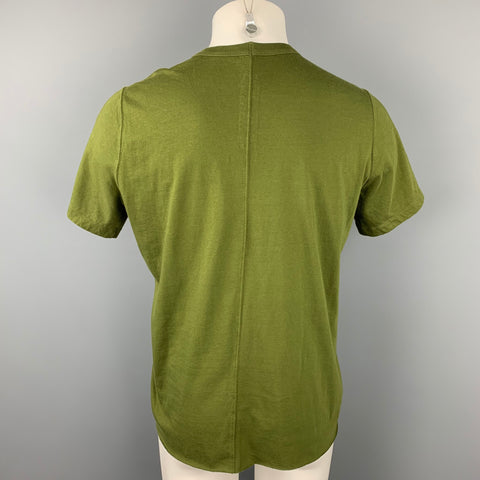 RICK OWENS SISYPHUS F/W 18 Size L Olive Cotton T-shirt