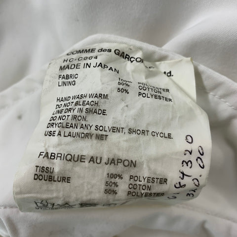 COMME des GARCONS HOMME Size L Solid Polyester Parka Coat