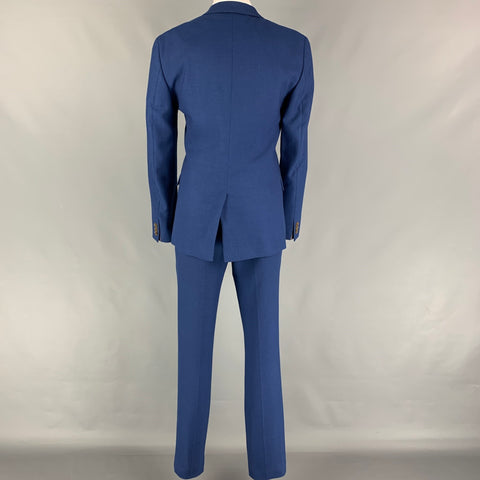 TED BAKER Talla 34 Traje con solapa de muesca en mezcla de poliéster y lunares azules