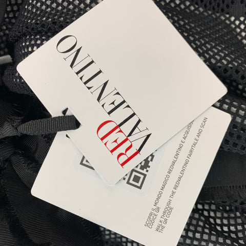 RED VALENTINO Size M Black Polyamide Elastane Mesh Lined Dress