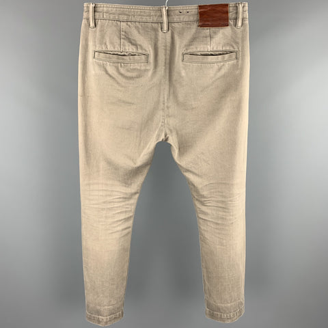 ALLSAINTS SPITALFIELDS Size 30 Taupe Washed Selvedge Denim Casual Pants