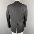EMPORIO ARMANI 38 Regular Black Stripe Wool Sport Coat EMPORIO ARMANI