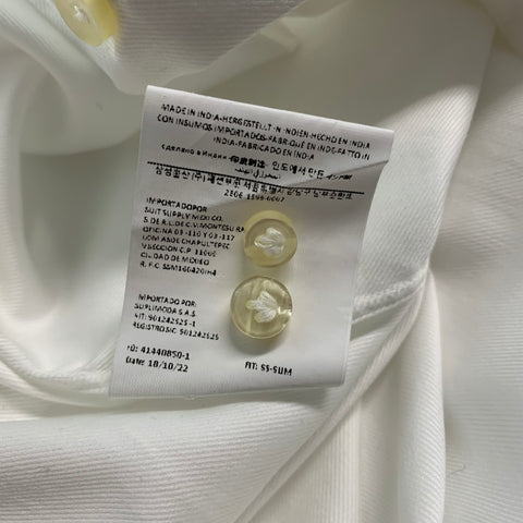 SUITSUPPLY Size M White Button Up Long Sleeve Shirt