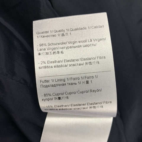 ESCADA Taille 6 Veste en laine vierge sergée grise et gris clair