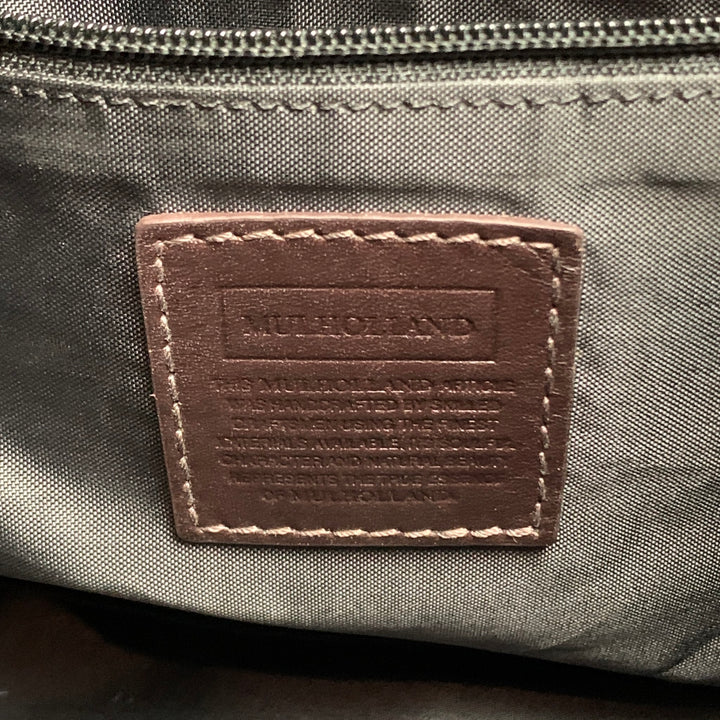 MULHOLLAND Black & Brown Color Block Coated Canvas Backpack