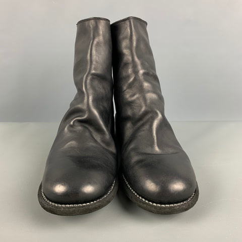 GUIDI Size 11 Black Boots