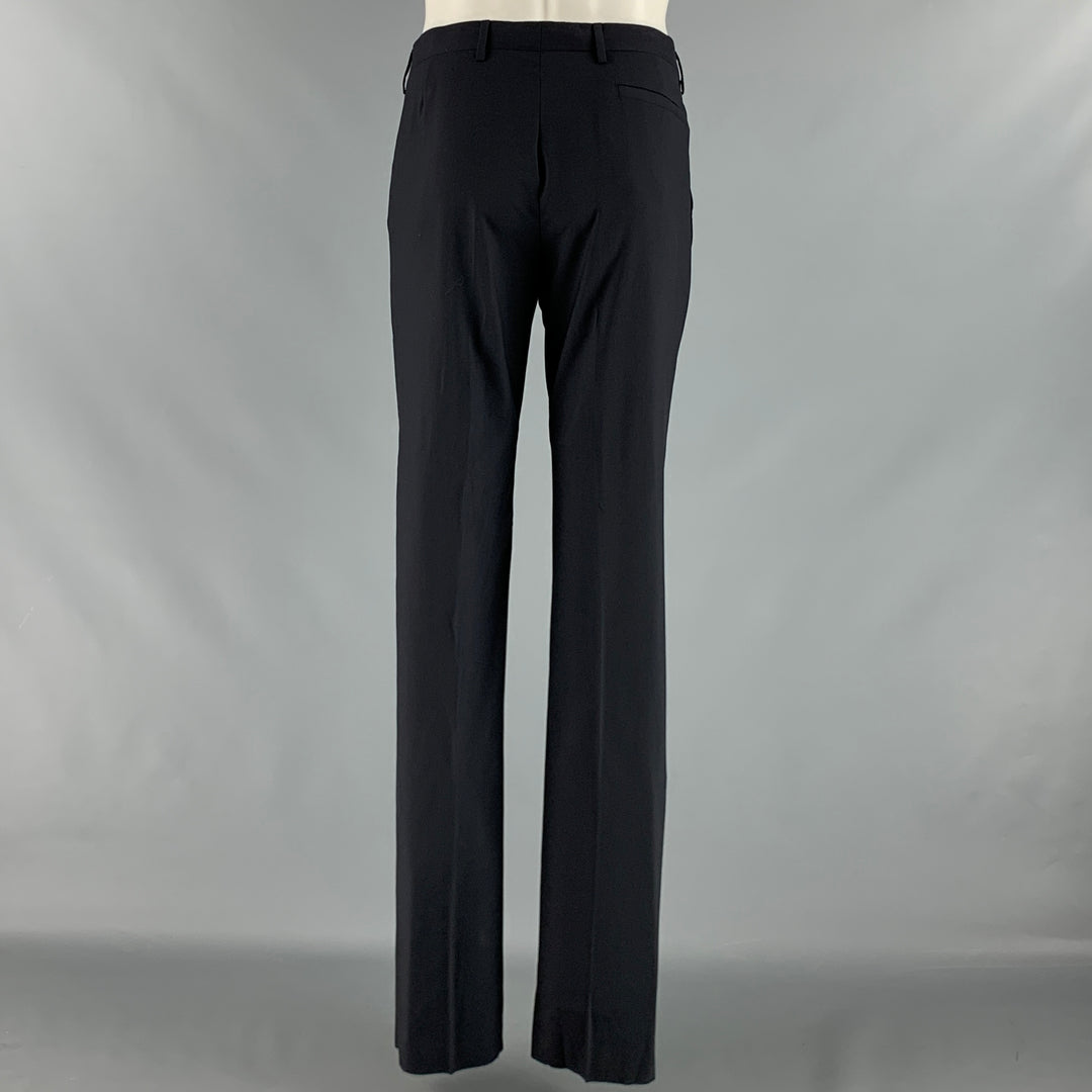 DIOR HOMME Size 38 Black Solid Wool Notch Lapel Suit – Sui Generis Designer  Consignment