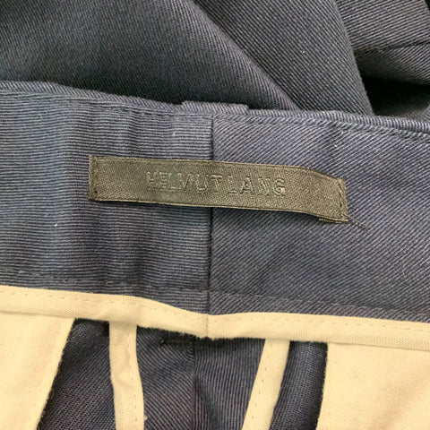HELMUT LANG Size 32 Navy Side Tabs Dress Pants