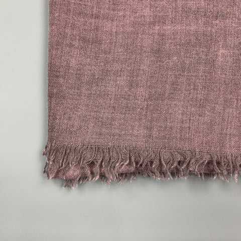 JIL SANDER Bufanda extragrande con flecos de cachemira y seda en color morado