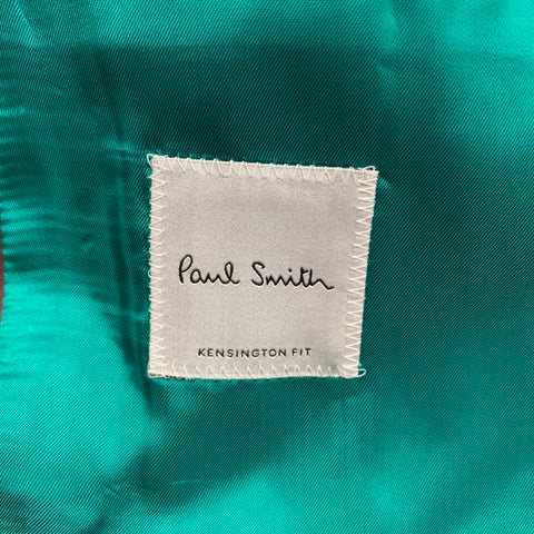 PAUL SMITH Kensington Fit Size 40 Regular Burgundy Wool / Mohair Sport Coat