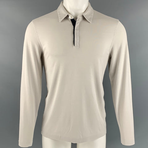 THEORY Size M Grey Collar Pullover