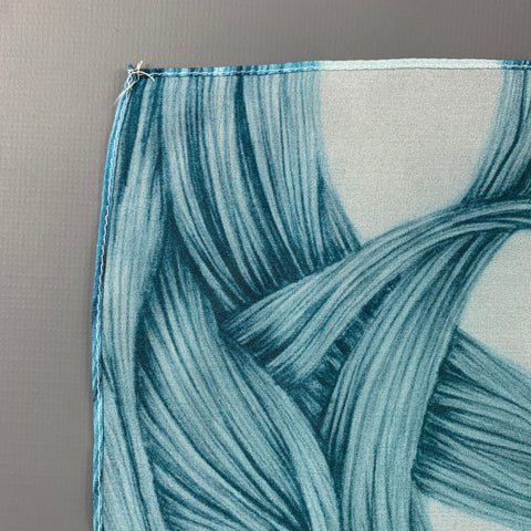 VINTAGE Green Blue Abstract Scarves