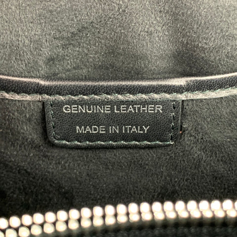 MAISON MARGIELA Black Embossed Leather Briefcase Bag