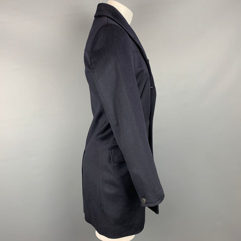 RAG &amp; BONE Abrigo con cuello chal de lana azul marino talla S