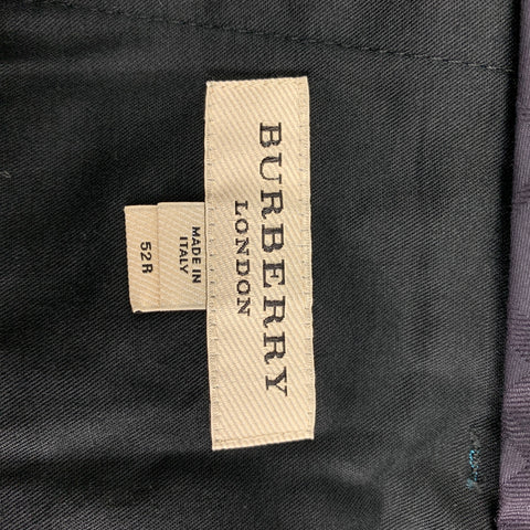 BURBERRY LONDON Size 42 R Teal Wool Mohair Notch Lapel Suit